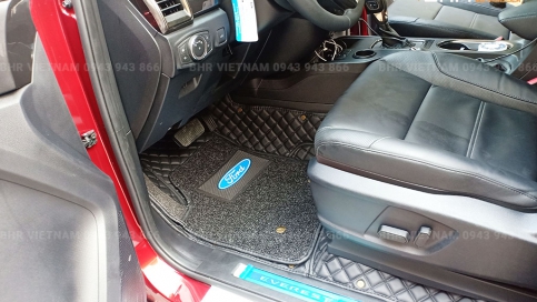 Thảm lót sàn ô tô 5D 6D Ford Everest giá gốc tận xưởng, bảo hành trọn đời